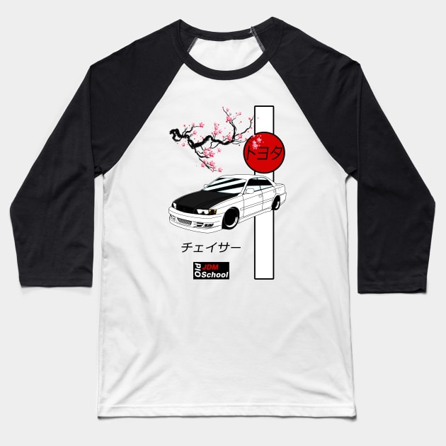 JDM JZX100 Red Sun Edition Baseball T-Shirt by OSJ Store